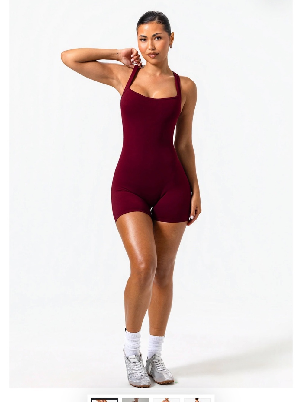 Matte Collection Burgundy Jumpsuit